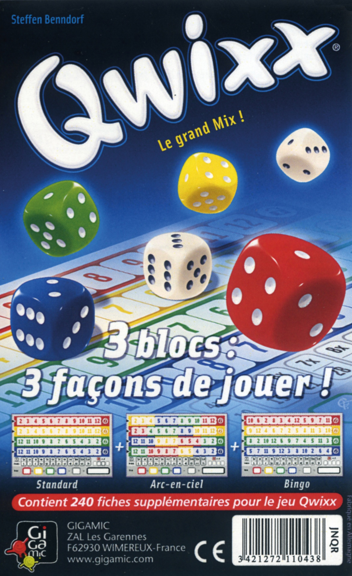 Qwixx Recharge – Le grand mix (240 fiches)