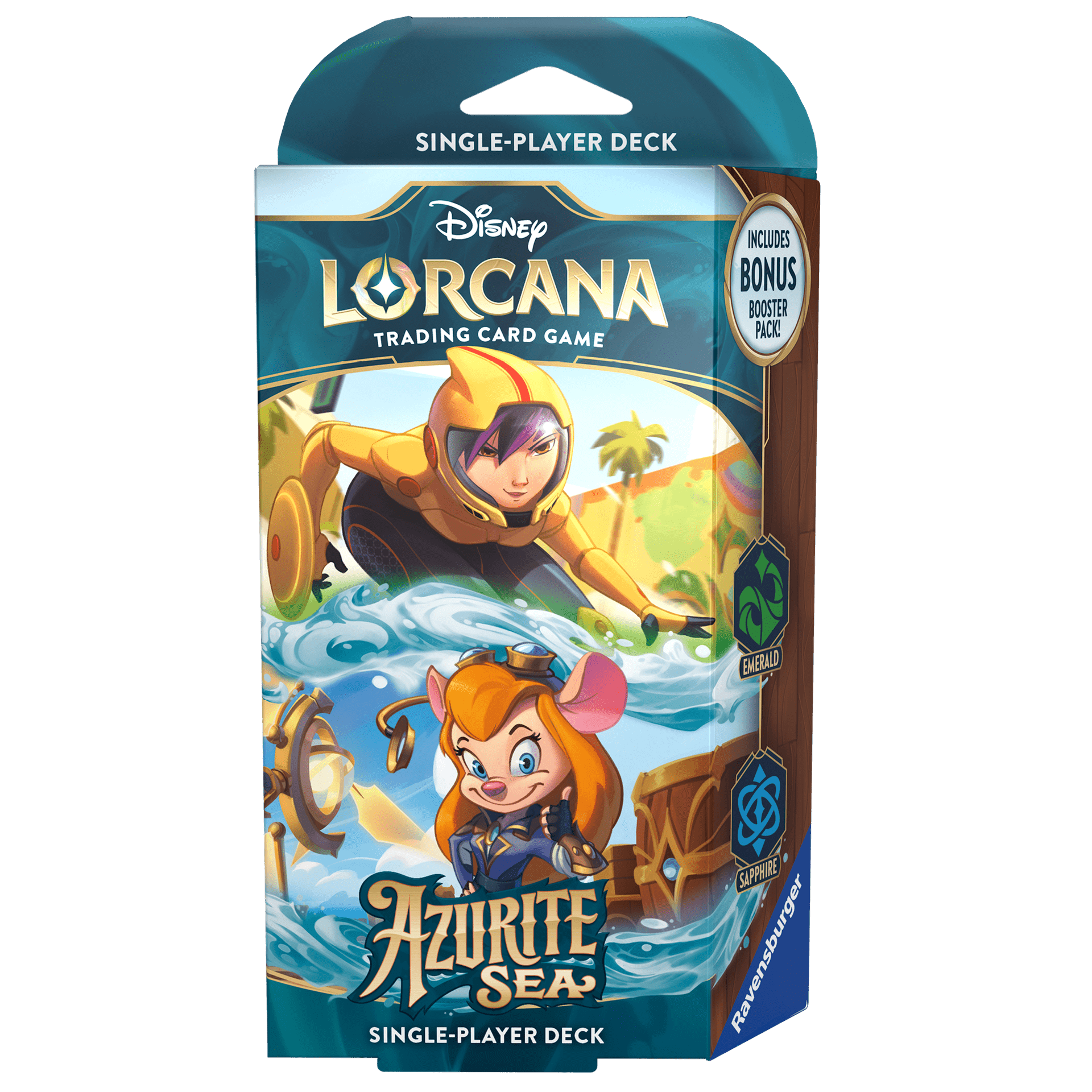 Disney Lorcana : Set 6 – Azurite Sea – Starter Deck Emerald/Sapphire