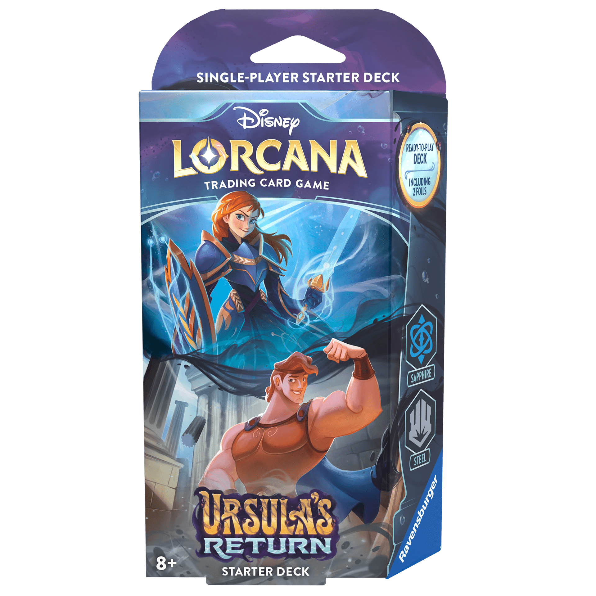 Disney Lorcana : Set 4 – Ursula’s Return – Starter deck Sapphire/Steel 