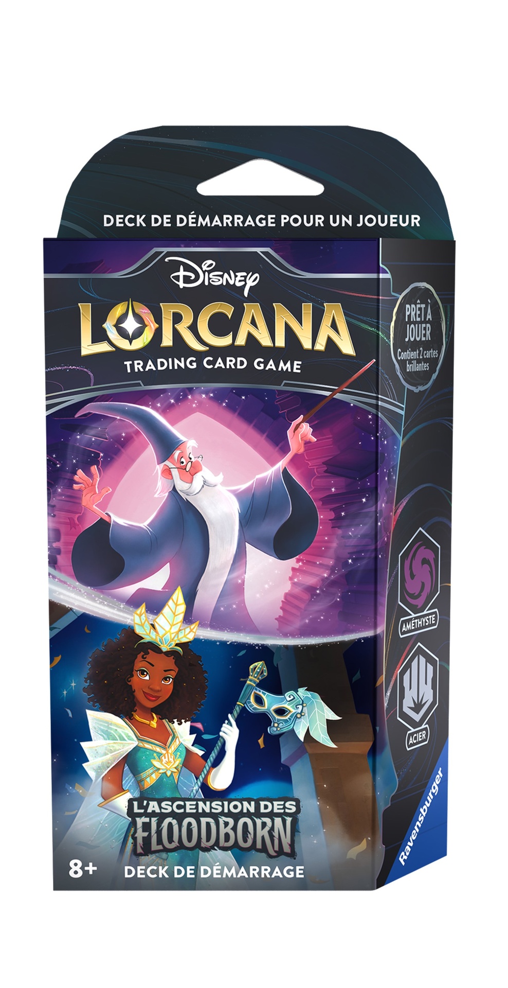 Disney Lorcana : Set 2 – L’ Ascension des Floodborn – Starter deck Amethyste/Acier 