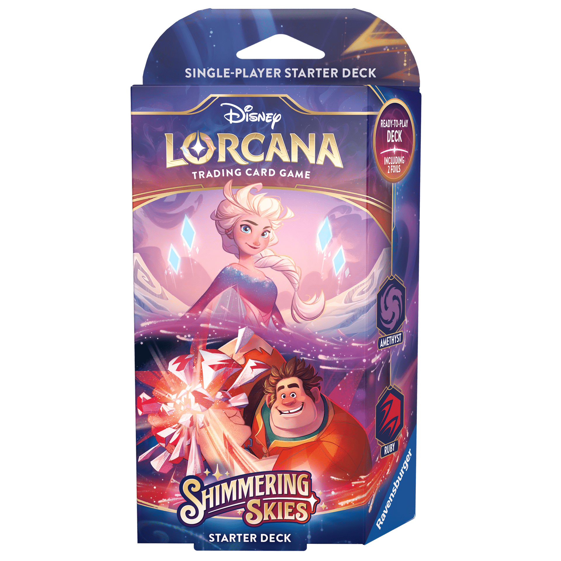 Disney Lorcana : Set 5 – Shimmering Skies – Starter deck Ruby/Amethyst 