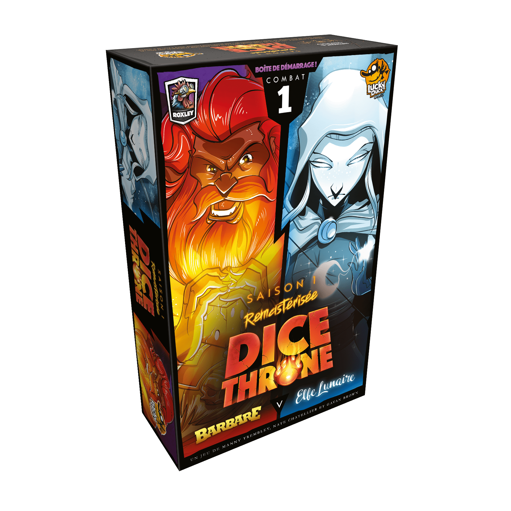 Dice Throne Sais.1 : Barbare vs. Elfe Lunaire 