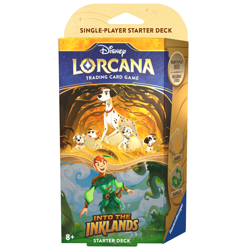 Disney Lorcana : Set 3 – Into the Inklands – Starter deck Amber/Emerald