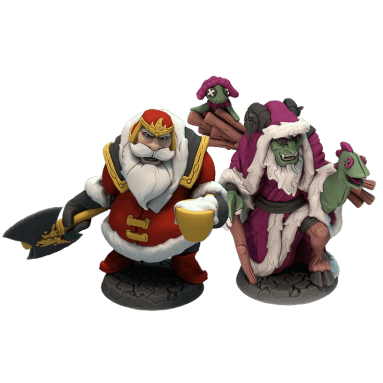 Dice Throne – Pere-Noel vs. Krampus : Figurines Peintes – MLV