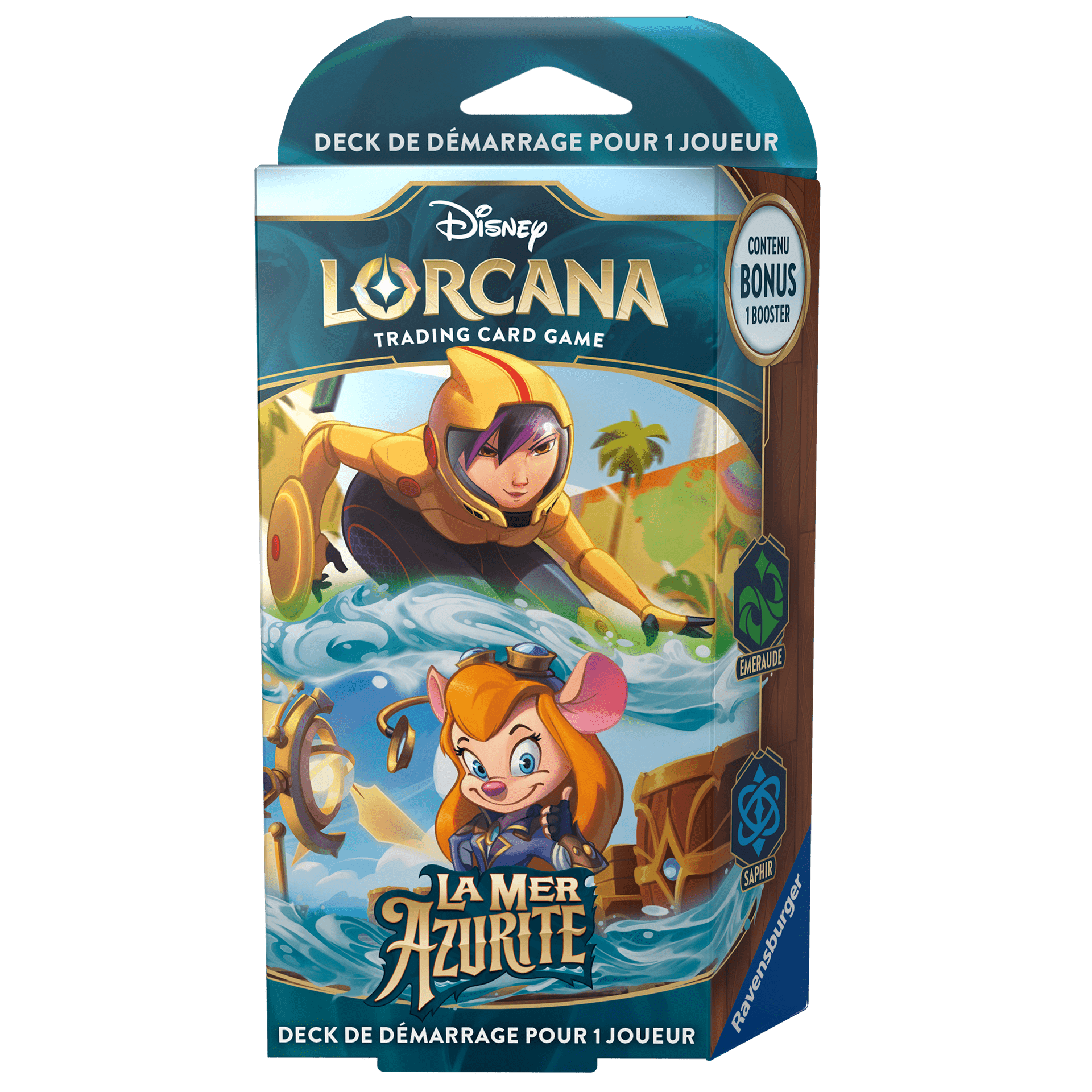 Disney Lorcana : Set 6 – La Mer d’Azurite – Starter Deck Emeraude/Saphir 